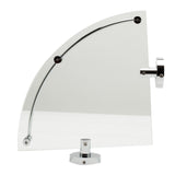 ALFI AB9546 Polished Chrome Corner Mounted Glass Shower Shelf Bathroom Accessory