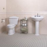 TOTO CST754EF#01 Eco Dartmouth Two-Piece Elongated 1.28 GPF Toilet, Cotton White