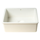 ALFI Brand AB2317 23" White Fireclay Undermount Kitchen Sink