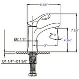 ALFI Brand AB1295-PC Polished Chrome Single Lever Bathroom Faucet