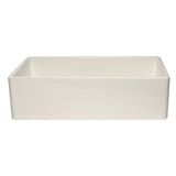 ALFI Brand AB536-W White 36" Smooth Apron Single Bowl Fireclay Farm Sink