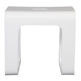 ALFI Brand ABST99 White Matte Solid Surface Resin Bathroom/Shower Stool