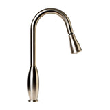 ALFI Brand ABKF3783-BN Brushed Nickel Traditional Gooseneck Pull Down Kitchen Faucet