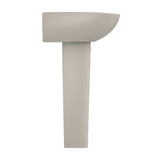 TOTO LPT241G#03 Supreme Oval Pedestal Bathroom Sink for Single Hole Faucets, Bone Finish