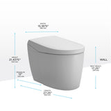 TOTO MS8551CUMFG#01 NEOREST AS Dual Flush Toilet with Integrated Bidet Seat, Cotton White