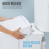 TOTO SW3023#01 WASHLET KC2 Electronic Bidet Toilet Seat with Heated Seat and SoftClose Lid, Round, Cotton White