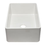 ALFI AB3320SB-W 33 inch White Reversible Single Fireclay Farmhouse Kitchen Sink