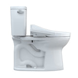 TOTO MW7763074CEG#01 Drake Washlet+ Two-Piece 1.28 GPF Tornado Flush Toilet with C2 Bidet Seat