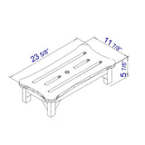 ALFI Brand AB4408 24'' Wooden Stool for your Wooden Tub