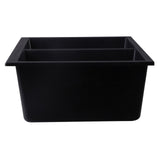 ALFI AB3420UM-BLA Black 34" Undermount Double Bowl Granite Composite Sink