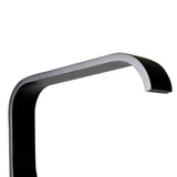 ALFI Brand AB2180-BM Black Matte Single Lever Floor Mounted Tub Filler Mixer with Hand Held Shower Head