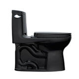 TOTO MS604124CEF#51 UltraMax II One-Piece Elongated Universal Height Toilet with SoftClose Seat, Ebony