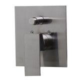 ALFI AB5601-BN Brushed Nickel Shower Mixer with Square Lever Handle and Diverter