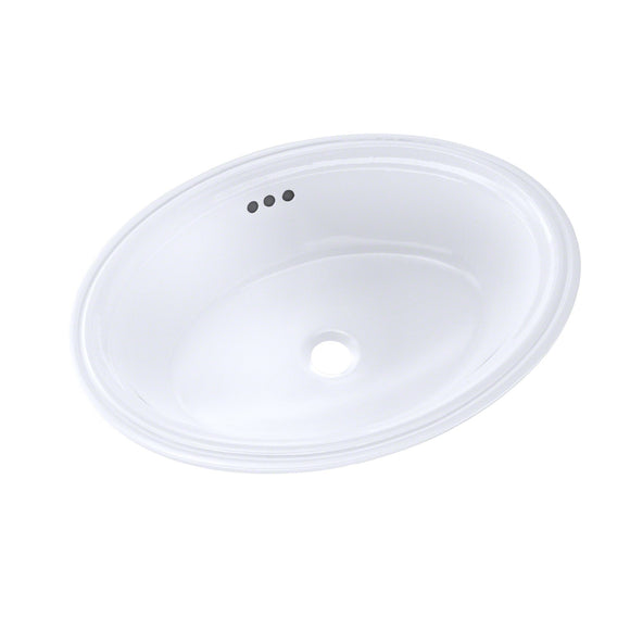 TOTO Dartmouth 17-1/4" x 12-7/8" Oval Undermount Bathroom Sink, Cotton White, SKU: LT643#01