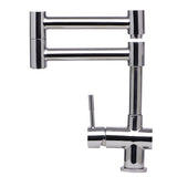 ALFI AB2038-PSS Solid Polished Stainless Steel Retractable Single Hole Faucet