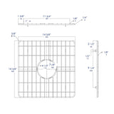 ALFI Brand ABGR18S Square Stainless Steel Grid for ABF1818S