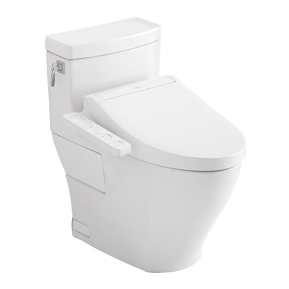 TOTO MW6263074CEFG#01 Washlet+ Aimes One-Piece 1.28 GPF Toilet and Washlet C2 Bidet Seat