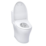 TOTO MW6464726CEMFGN#01 WASHLET+ Aquia IV One-Piece Dual Flush Toilet with S7 Electric Bidet Seat, Cotton White