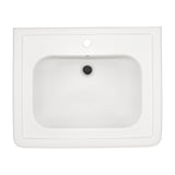 TOTO LPT530N#11 Promenade 27-1/2" x 22-1/4" Rectangular Pedestal Bathroom Sink for Single Hole Faucets, Colonial White