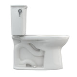 TOTO CST786CEFG#11 Drake Transitional Two-Piece Tornado Flush Toilet with CEFIONTECT, Colonial White