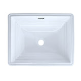 TOTO LT533#01 Promenade Rectangular Undermount Bathroom Sink, Cotton White