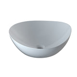 TOTO LT477G#01 Kiwami Asymmetrical Vessel Bathroom Sink with CEFIONTECT, Cotton White