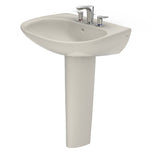 TOTO LPT242.8G#12 Prominence Oval Pedestal Bathroom Sink for 8" Center Faucets, Sedona Beige