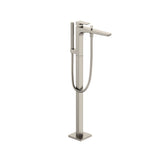 TOTO TBG07306U#BN GE Single-Handle Free Standing Tub Filler with Handshower, Brushed Nickel