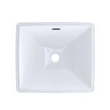 TOTO LT624G#01 Legato Rectangular Undermount Bathroom Sink with CeFiONtect, Cotton White