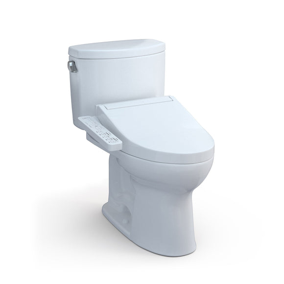 TOTO MW4543074CEFG#01 Washlet+ Drake II Two-Piece 1.28 GPF Toilet and Washlet+ C2 Bidet Seat