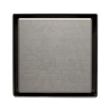 ALFI ABSD55B-BSS 5" x 5" Square Brushed Stainless Steel Shower Drain with Cover