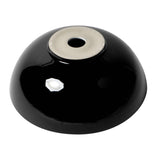 ALFI Brand ABC906 Black & White Modern 15" Round Vessel Above-Mount Ceramic Sink