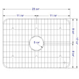 ALFI Brand GR505 Solid Stainless Steel Kitchen Sink Grid