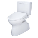 TOTO MW4744736CUFG#01 WASHLET+ Vespin II 1G Two-Piece Toilet and WASHLET+ S7A Bidet Seat, Cotton White