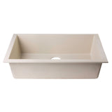 ALFI AB3020UM-B Biscuit 30" Undermount Single Bowl Granite Composite Sink