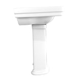 TOTO LPT532.8N#01 Promenade Rectangular Pedestal Bathroom Sink for 8" Center Faucets, Cotton White