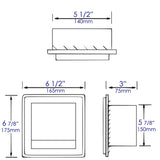 ALFI Brand ABTP77-PSS Polished Stainless Steel Recessed Modern Toilet Paper Holder with Cover