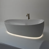 TOTO PJYD2200PWEU#GW Flotation Bathtub with ZERO DIMENSION and Hydrohands, Gloss White