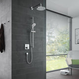 TOTO TBV02406U#CP Square Thermostatic Mixing Valve with 2-Function Shower Trim, Polished Chrome