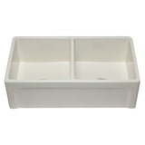 ALFI AB3318DB-B 33 inch Biscuit Reversible Double Fireclay Farmhouse Sink