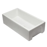 ALFI AB3618HS-W 36 inch White Smooth / Fluted Single Bowl Fireclay Farm Sink