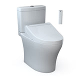 TOTO MW4463084CEMGN#01 Aquia IV Two-Piece Elongated Dual Flush Toilet and WASHLET C5 Bidet Seat