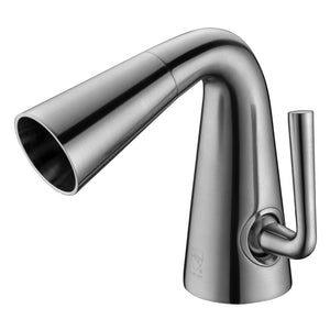 ALFI Brand AB1788-BN Brushed Nickel Single Hole Cone Waterfall Bathroom Faucet