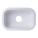 ALFI AB1218 Small Rectangle Fireclay Undermount or Drop-in Prep / Bar Sink