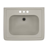 TOTO LPT530.4N#03 Promenade 27-1/2" x 22-1/4" Pedestal Bathroom Sink for 4" Center Faucets, Bone Finish