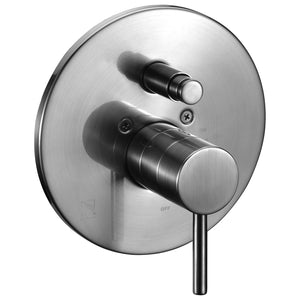 ALFI AB1701-BN Brushed Nickel Pressure Balanced Round Shower Mixer with Diverter