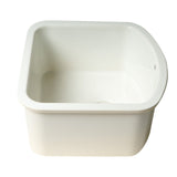 ALFI Brand AB1818C 17" White Fireclay Undermount D-Shaped Kitchen Sink