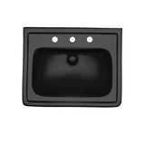 TOTO LPT532.8N#51 Promenade 24" x 19-1/4" Rectangular Pedestal Bathroom Sink for 8" Center Faucets, Ebony