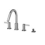 TOTO TBG11202UA#CP GF Two Lever Handle Deck-Mount Roman Tub Filler Trim with Handshower, Polished Chrome