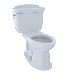 TOTO Eco Dartmouth Two-Piece Elongated 1.28 GPF Universal Height Toilet, Cotton White - CST754EF#01